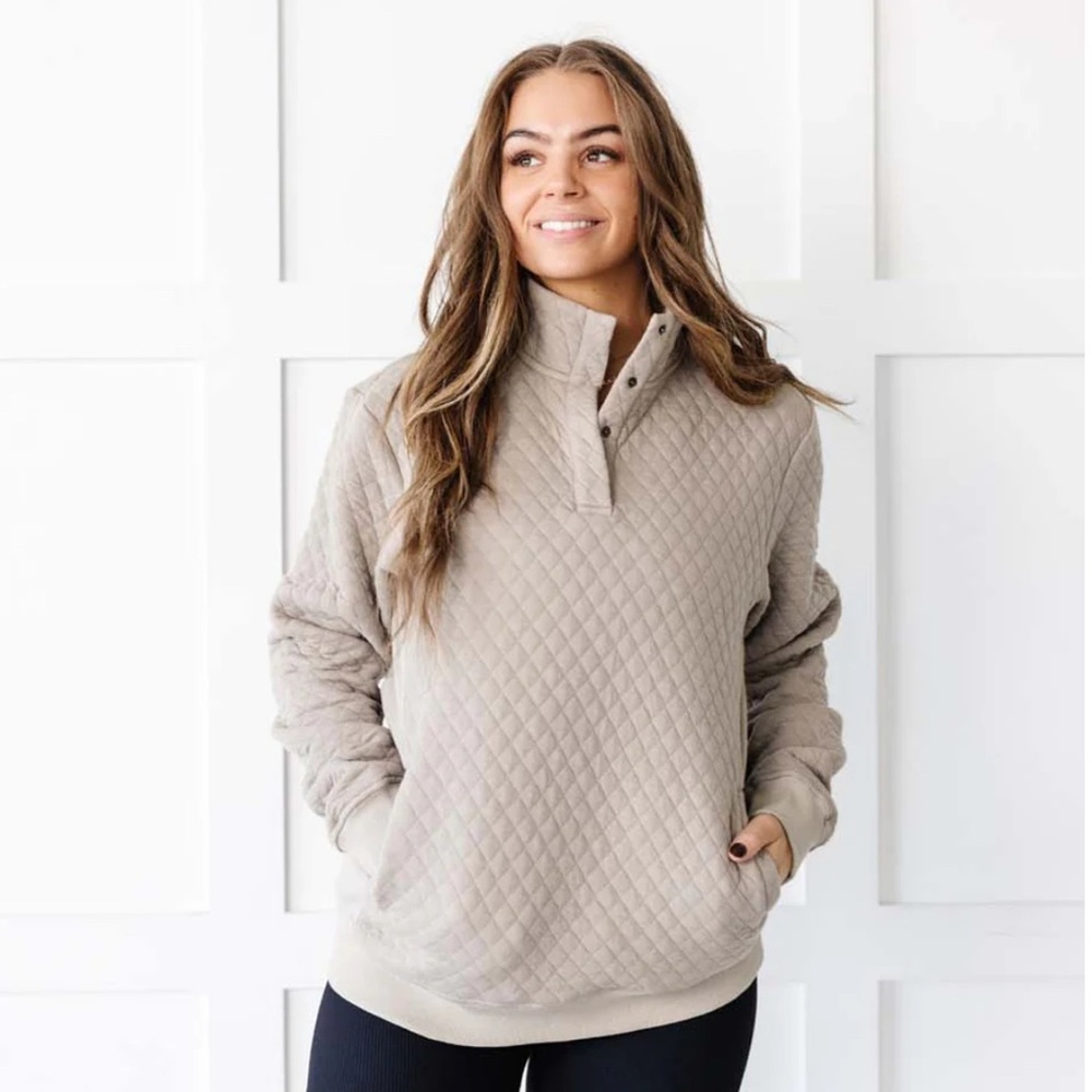 Kiava Alpine Pullover size L, almond color